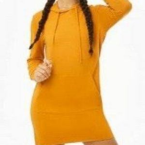 NWT Forever 21 Hooded Mini Sweatshirt Dress